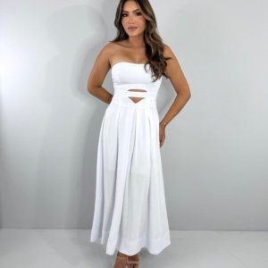 Vestido Maria Flor - Branco - Image 2