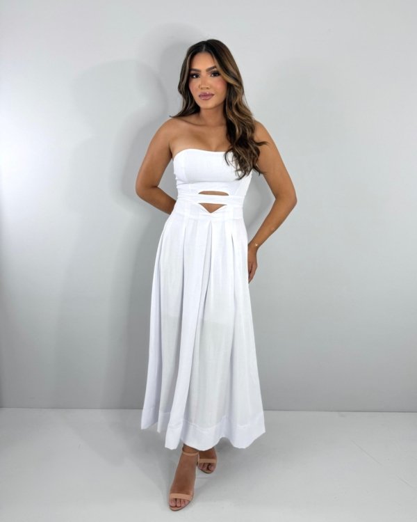 Vestido Maria Flor - Branco