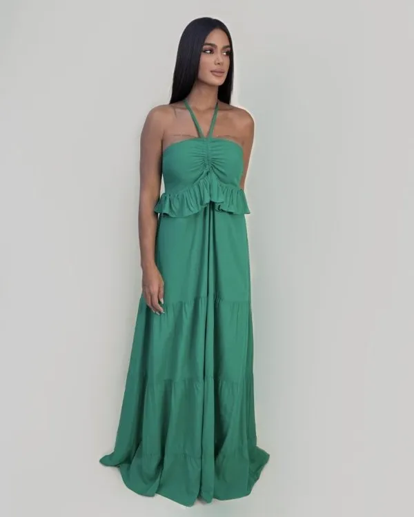 Vestido Marcy - Verde Bandeira