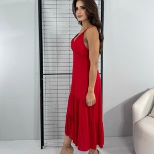 Vestido Madalena - Vermelho - Image 2