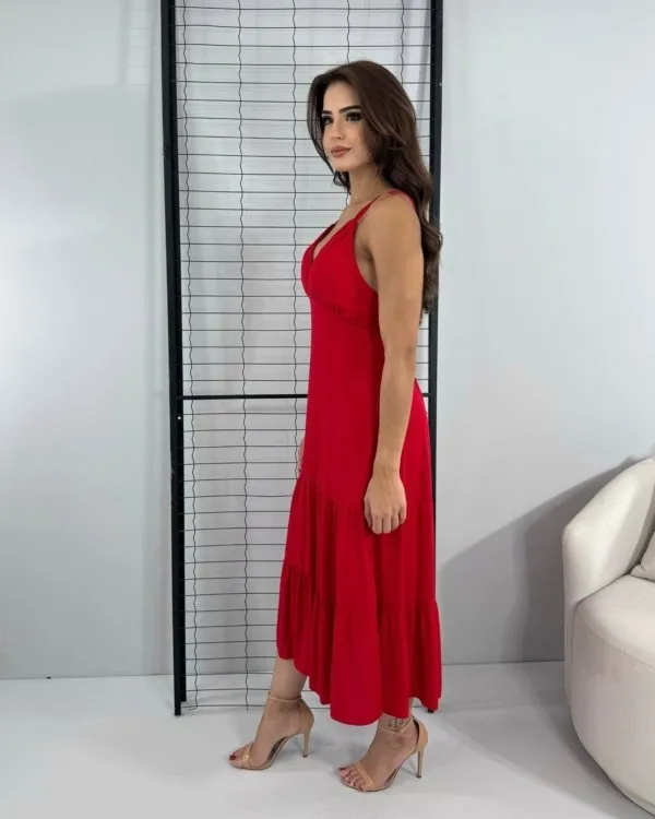 Vestido Madalena - Vermelho