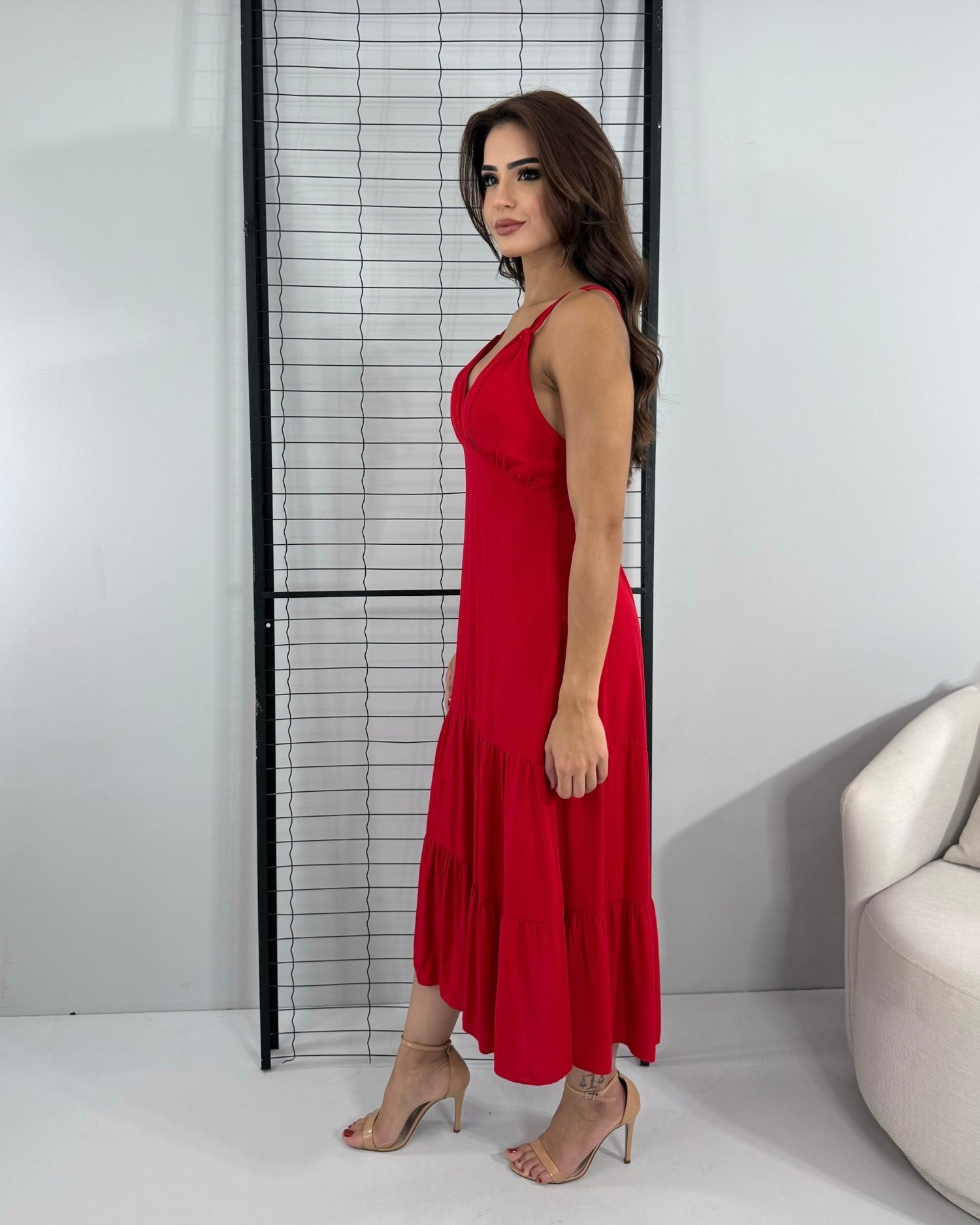 Vestido Madalena - Vermelho - Image 2