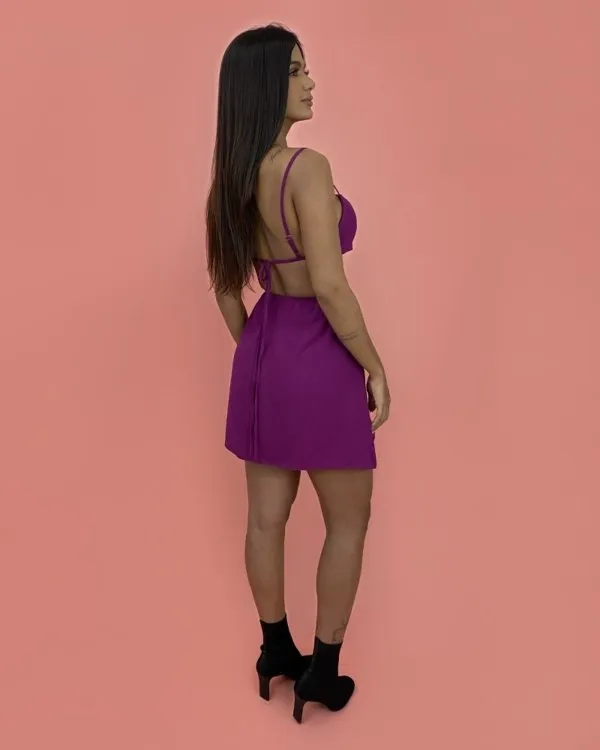 Vestido Cleo - Roxo