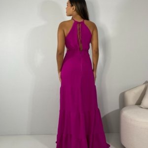 Vestido Estefane Longo - Fúcsia - Image 5