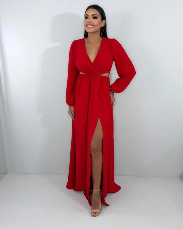 Vestido Magda - Vermelho