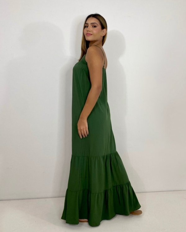 Vestido Márcia - Verde Militar