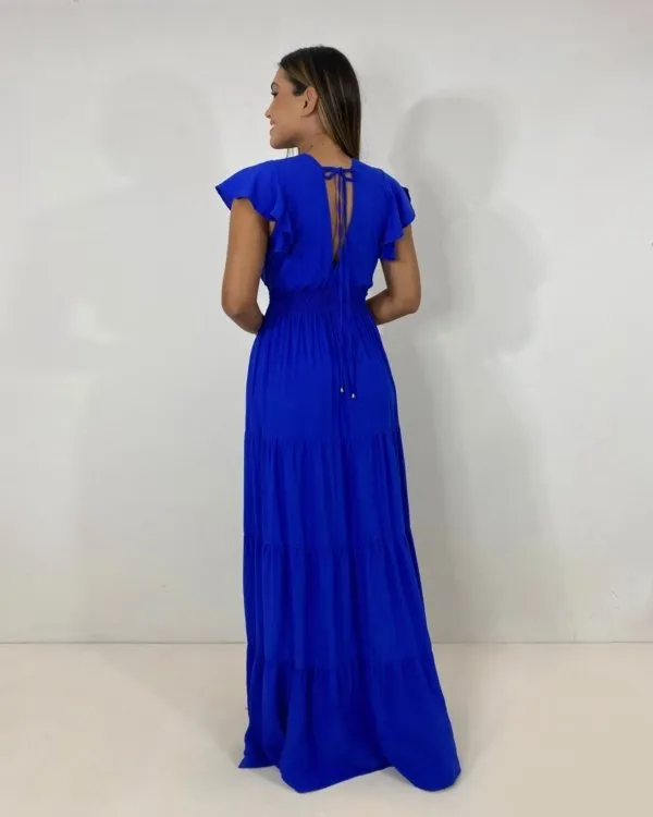 Vestido Laís Longo - Azul Royal