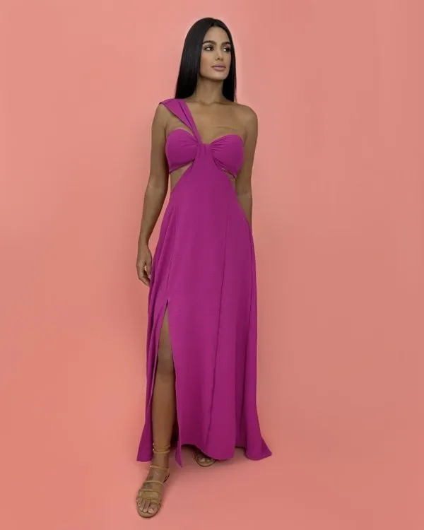 Vestido Antonela - Fúcsia