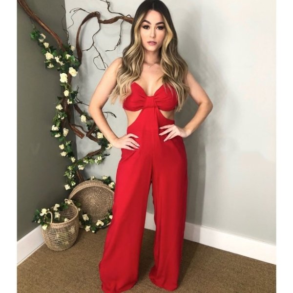 Macacão Rebeca - Vermelho