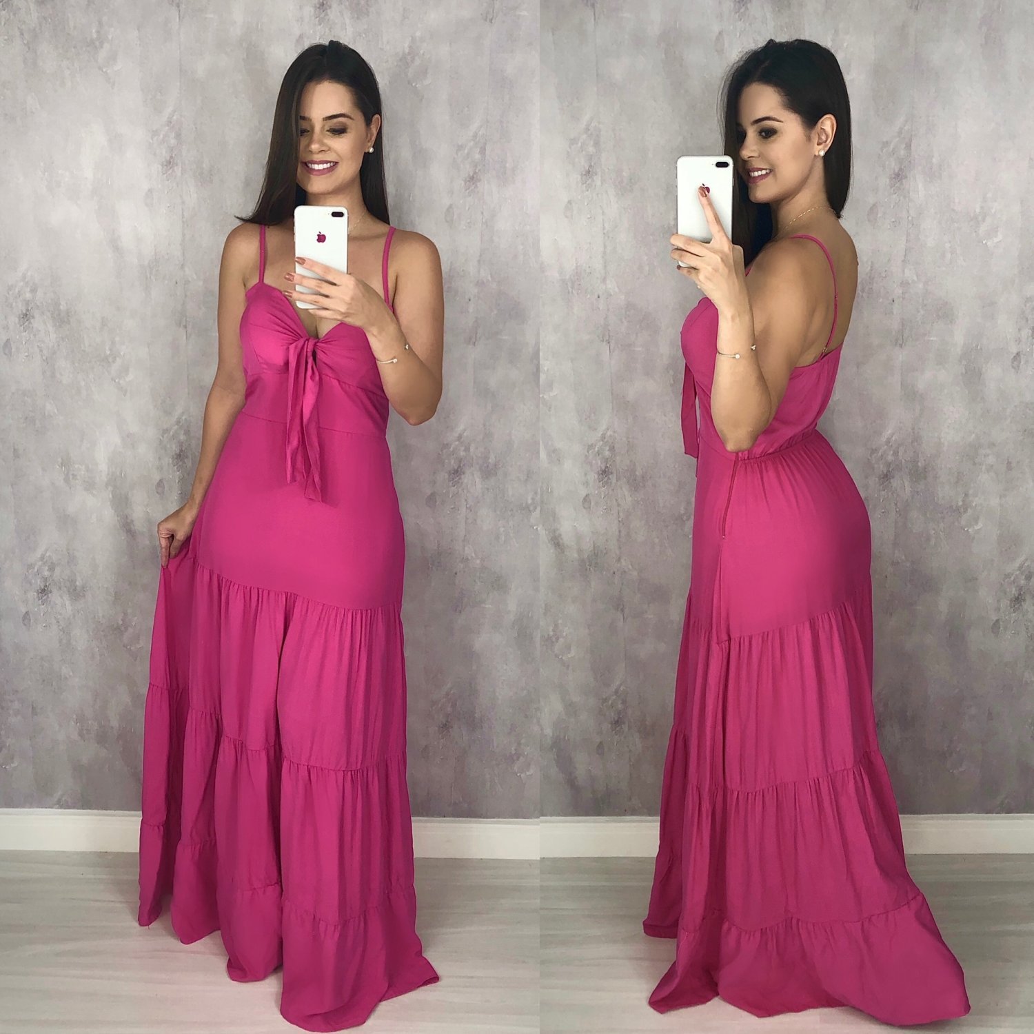 Vestido Camila - Rosa Chiclete - Image 3