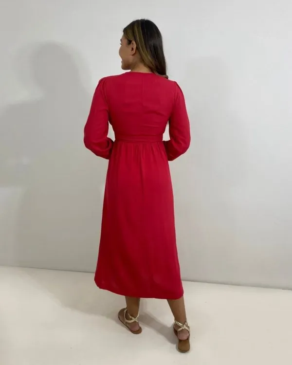 Vestido Clara - Vermelho