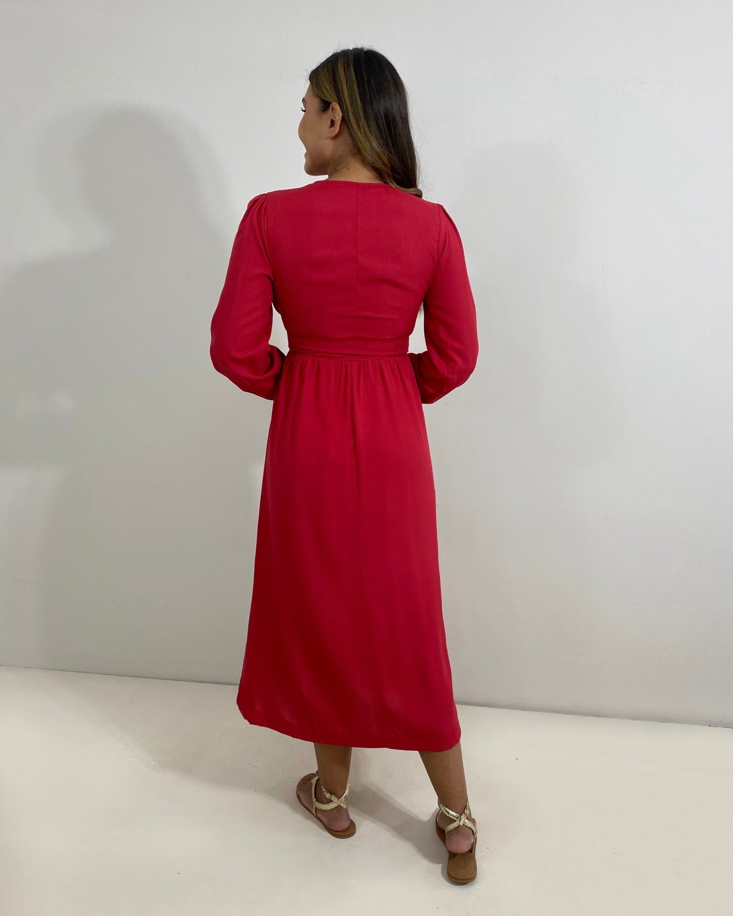 Vestido Clara - Vermelho - Image 3