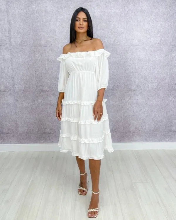 Vestido Angélica - Branco