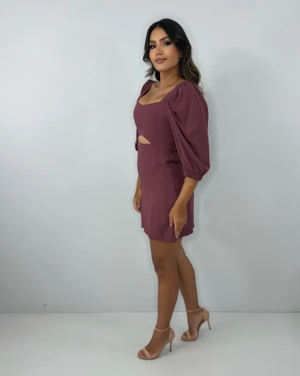 Vestido Yuna - Marrom
