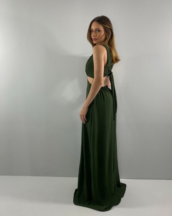Vestido Emma - Verde Militar