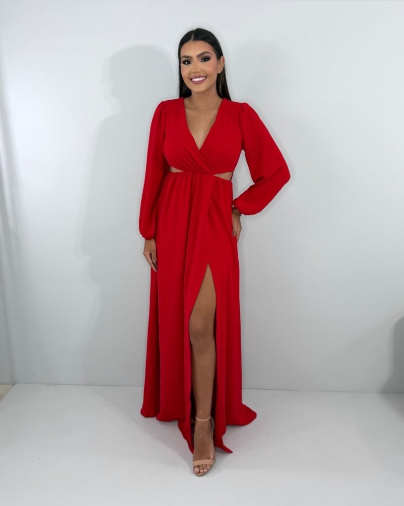 Vestido Magda - Vermelho