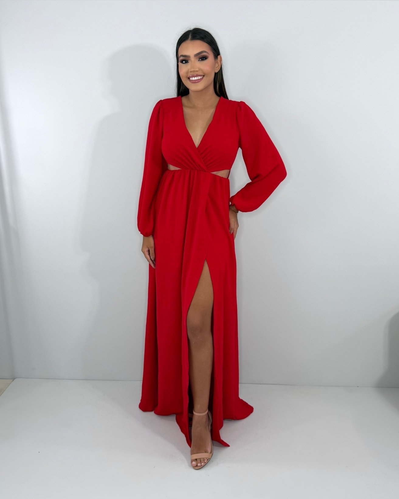 Vestido Magda - Vermelho - Image 1