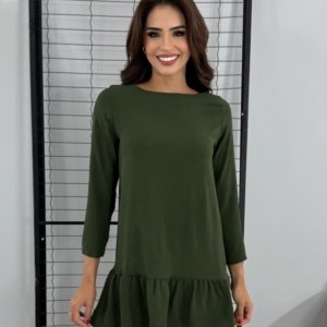 Vestido Guida - Verde Militar - Image 1