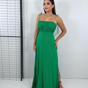 Vestido Drica Longo - Verde Bandeira - Image 2