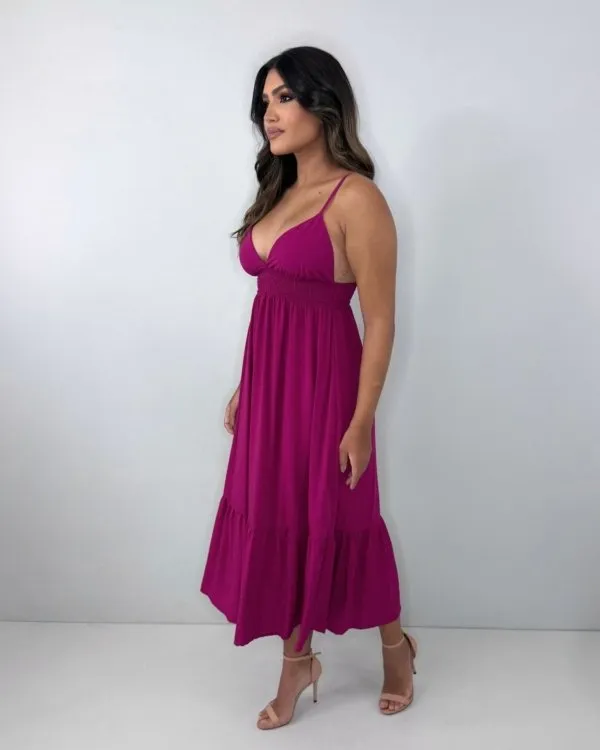 Vestido Beatriz - Cereja