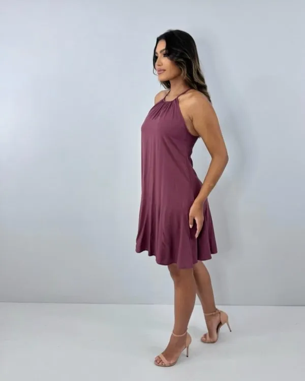 Vestido Regina - Marrom