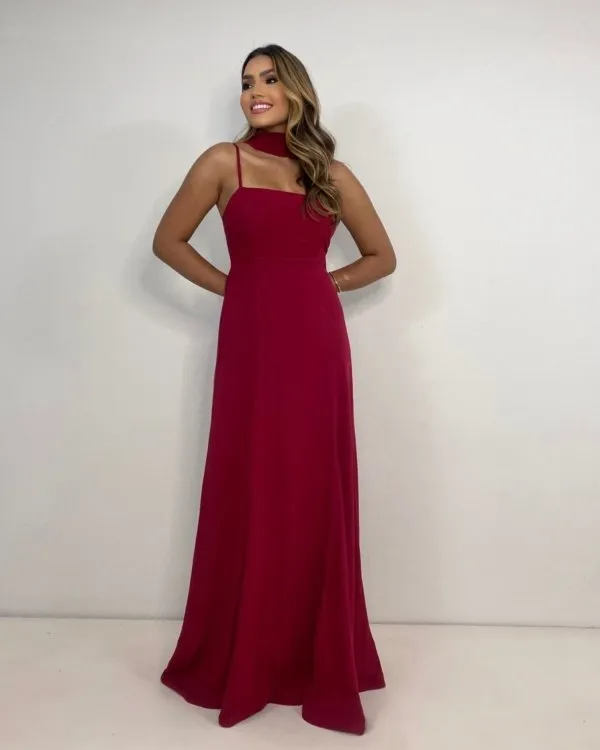 Vestido Lina - Marsala