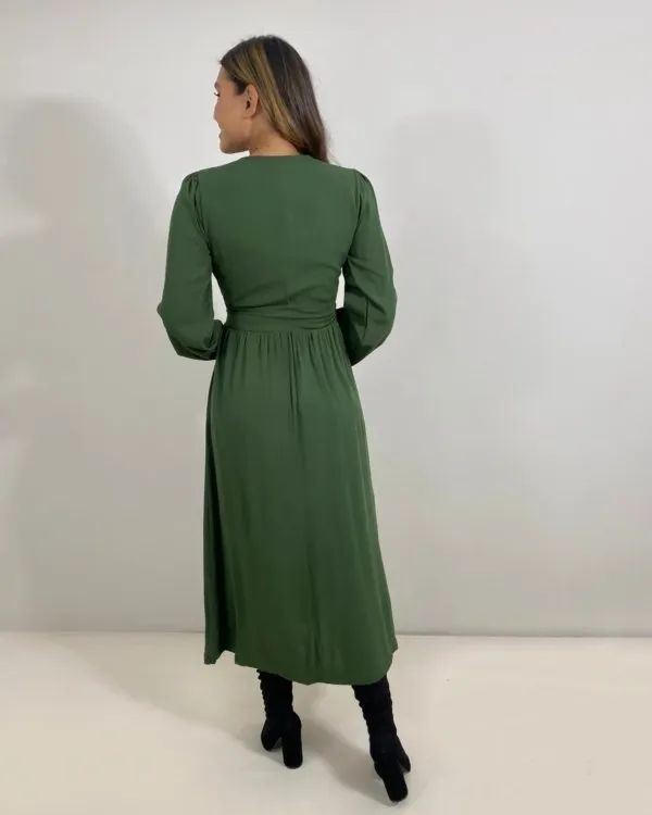 Vestido Clara - Verde Militar