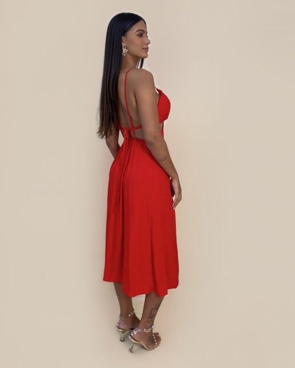 Vestido Kelly - Vermelho