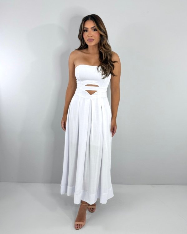 Vestido Maria Flor - Branco
