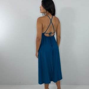 Vestido Heloína - Azul Petróleo - Image 3