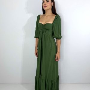 Vestido Tauane - Verde Militar - Image 3