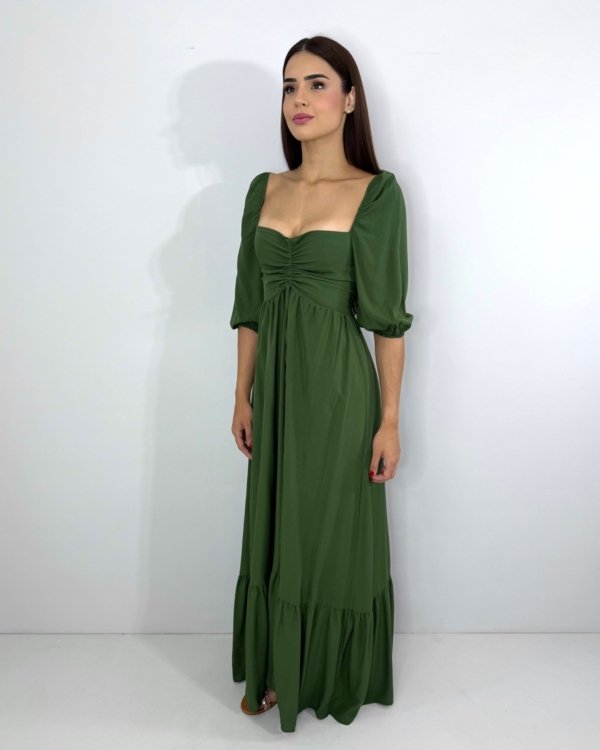 Vestido Tauane - Verde Militar