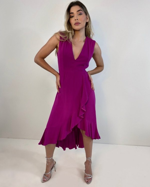 Vestido Alessandra - Fúcsia