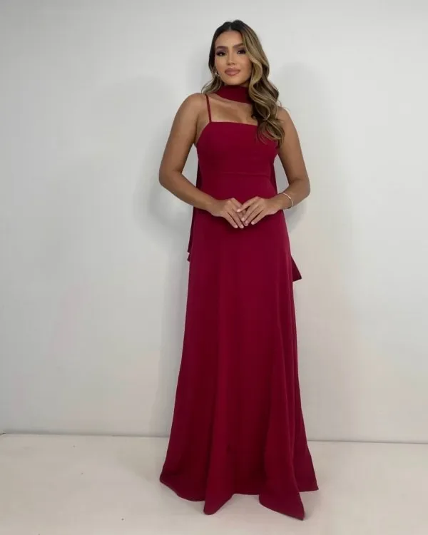 Vestido Lina - Marsala