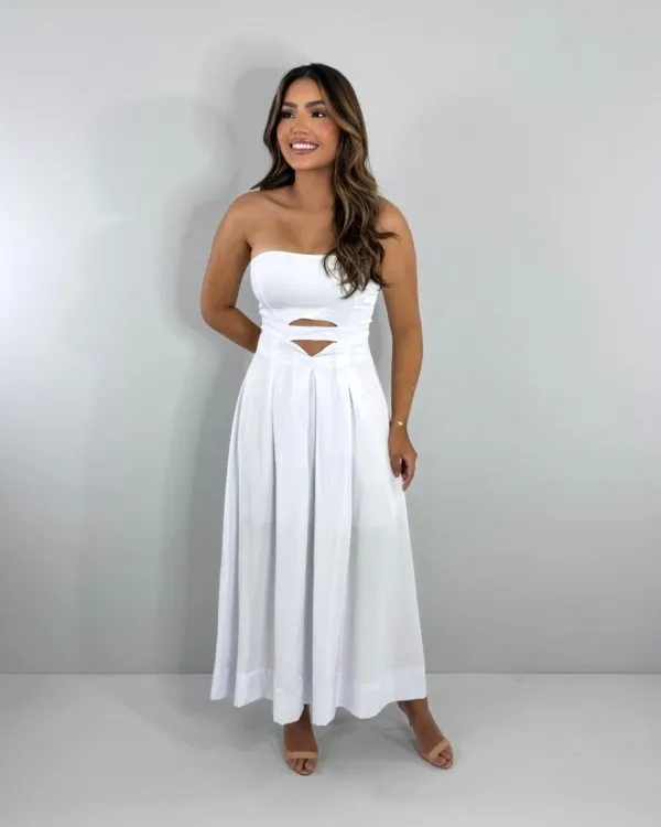 Vestido Maria Flor - Branco