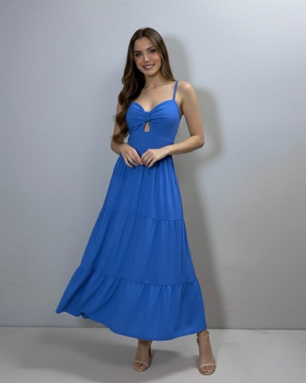Vestido Jéssica Midi - Azul