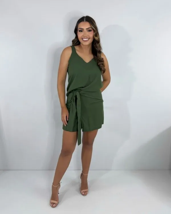 Conjunto Glenda - Verde Militar