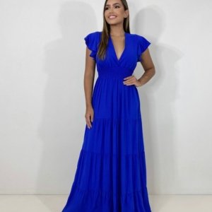 Vestido Laís Longo - Azul Royal - Image 1