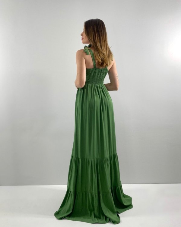 Vestido Pérola - Verde Militar