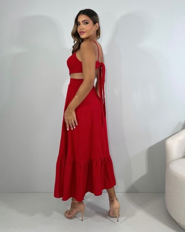 Vestido Aurora - Vermelho