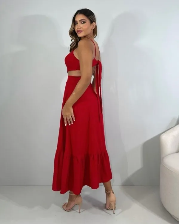 Vestido Aurora - Vermelho