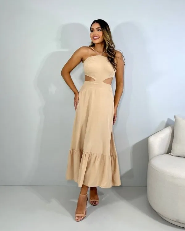Vestido Aurora - Nude