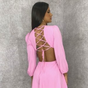 Vestido Leona - Rosa Bebê - Image 2