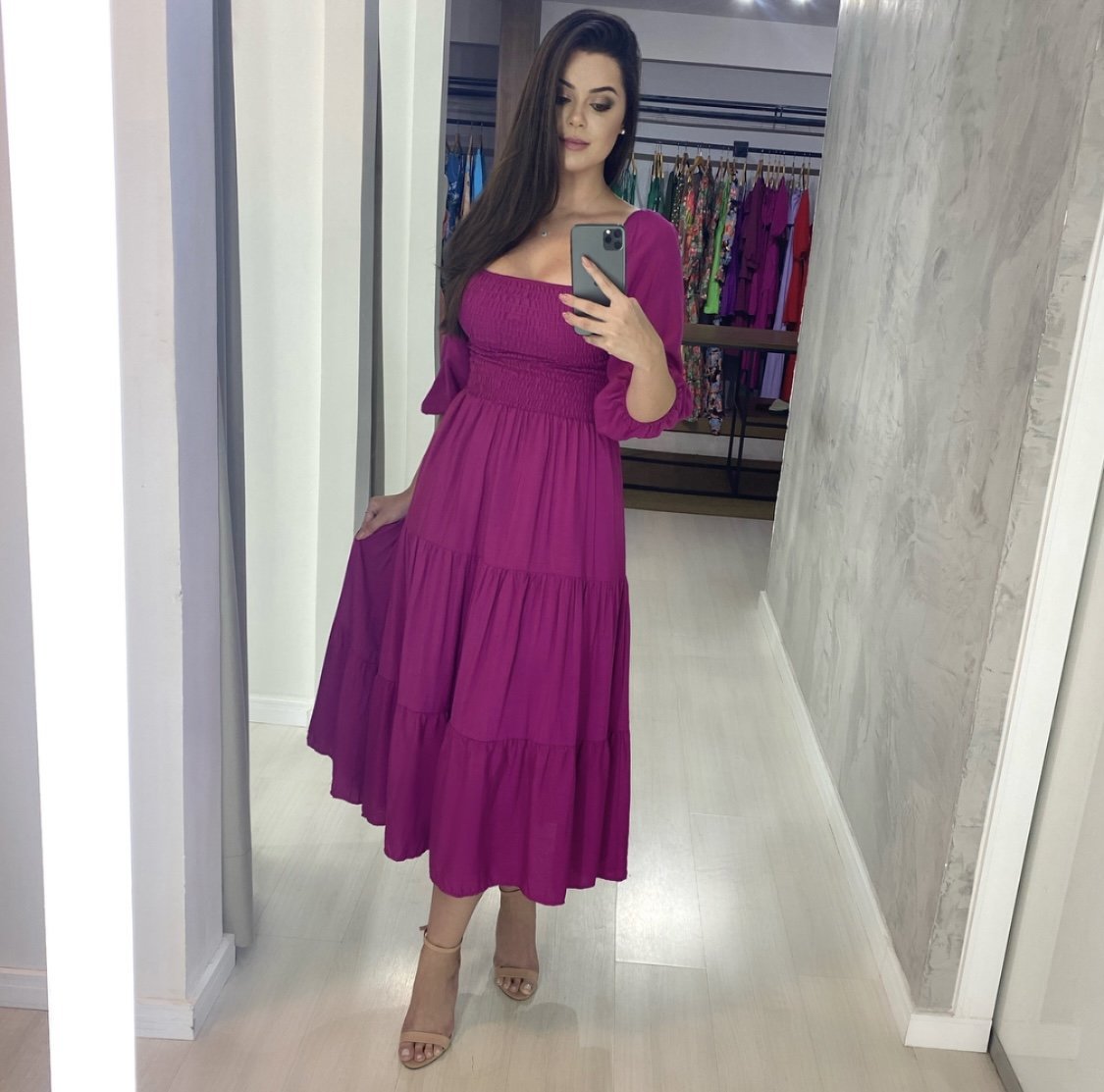 Vestido Juliana - Fúcsia - Image 1