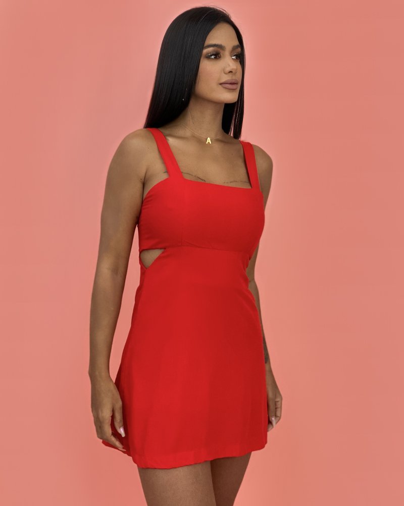 Vestido Lisa - Vermelho