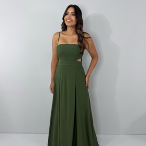 Vestido Babi - Verde Militar - Image 1