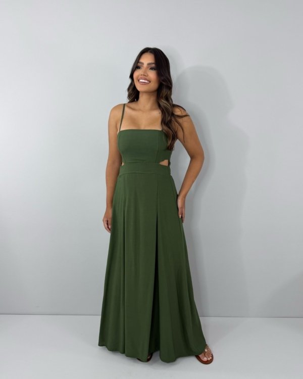 Vestido Babi - Verde Militar
