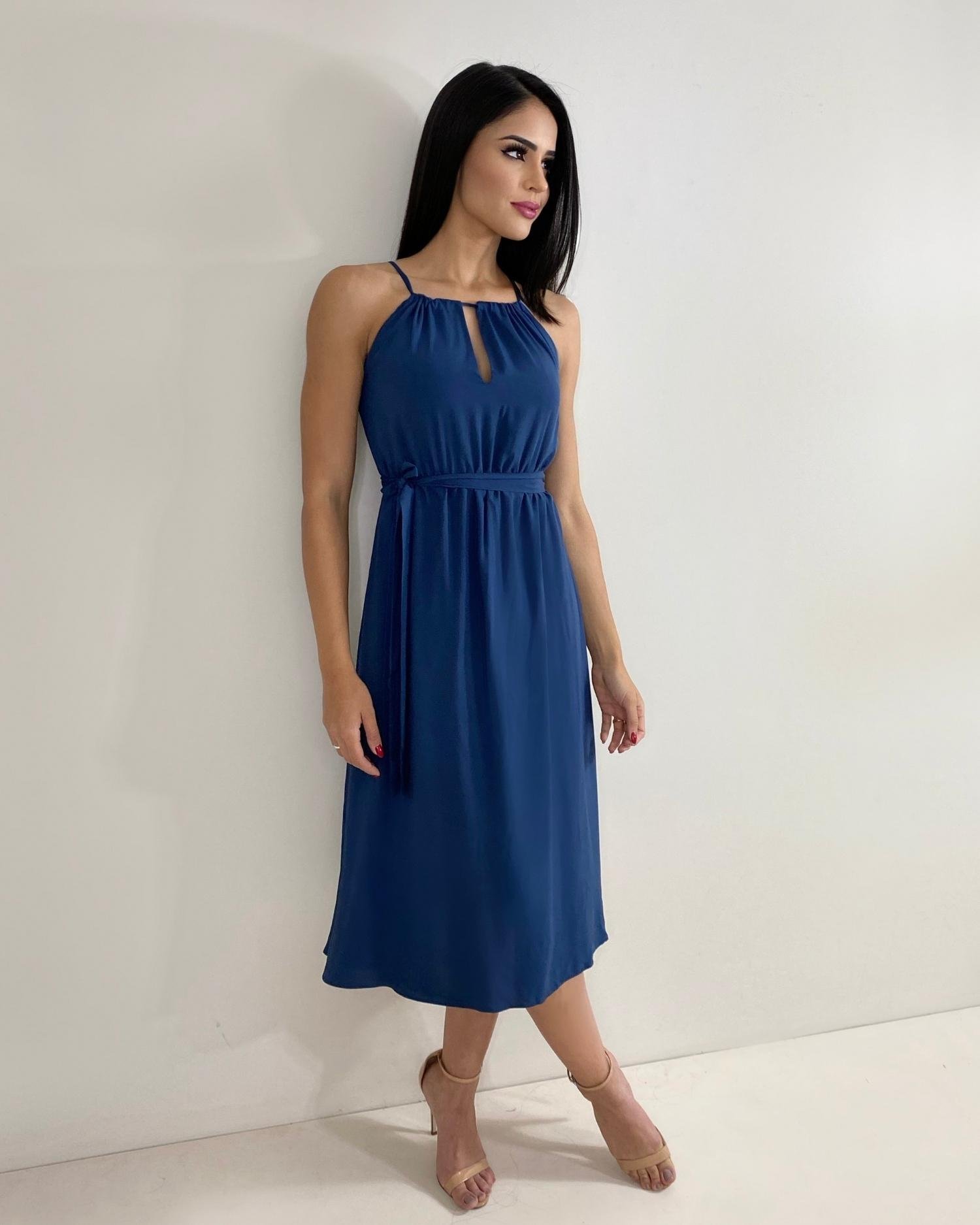 Vestido Isadora - Azul Marinho - Image 3