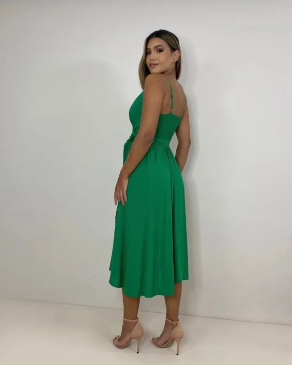 Vestido Hermione - Verde Bandeira