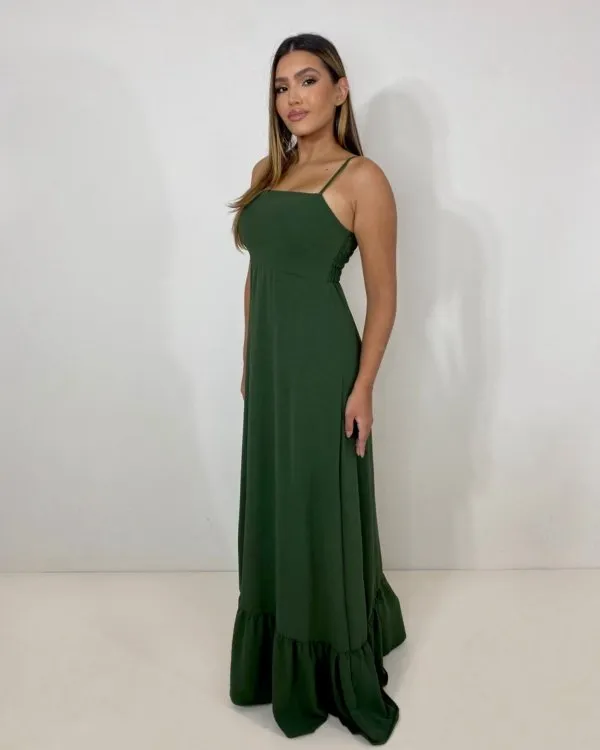 Vestido Amelie - Verde Militar